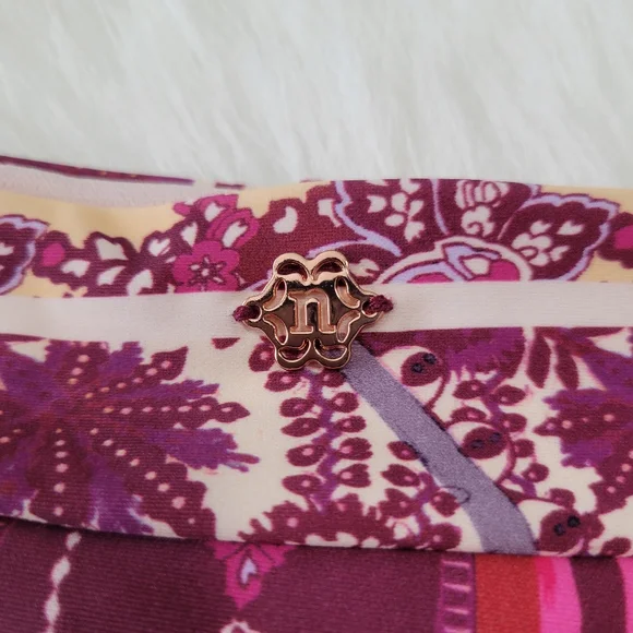 Nanette Lepore Swim Bikini Set 8 Bohemian Print Asymmetrical Cut High Rise NWT - Picture 13 of 16